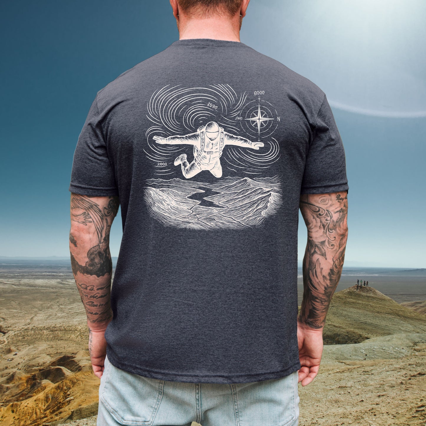Skydiving Compass Tee