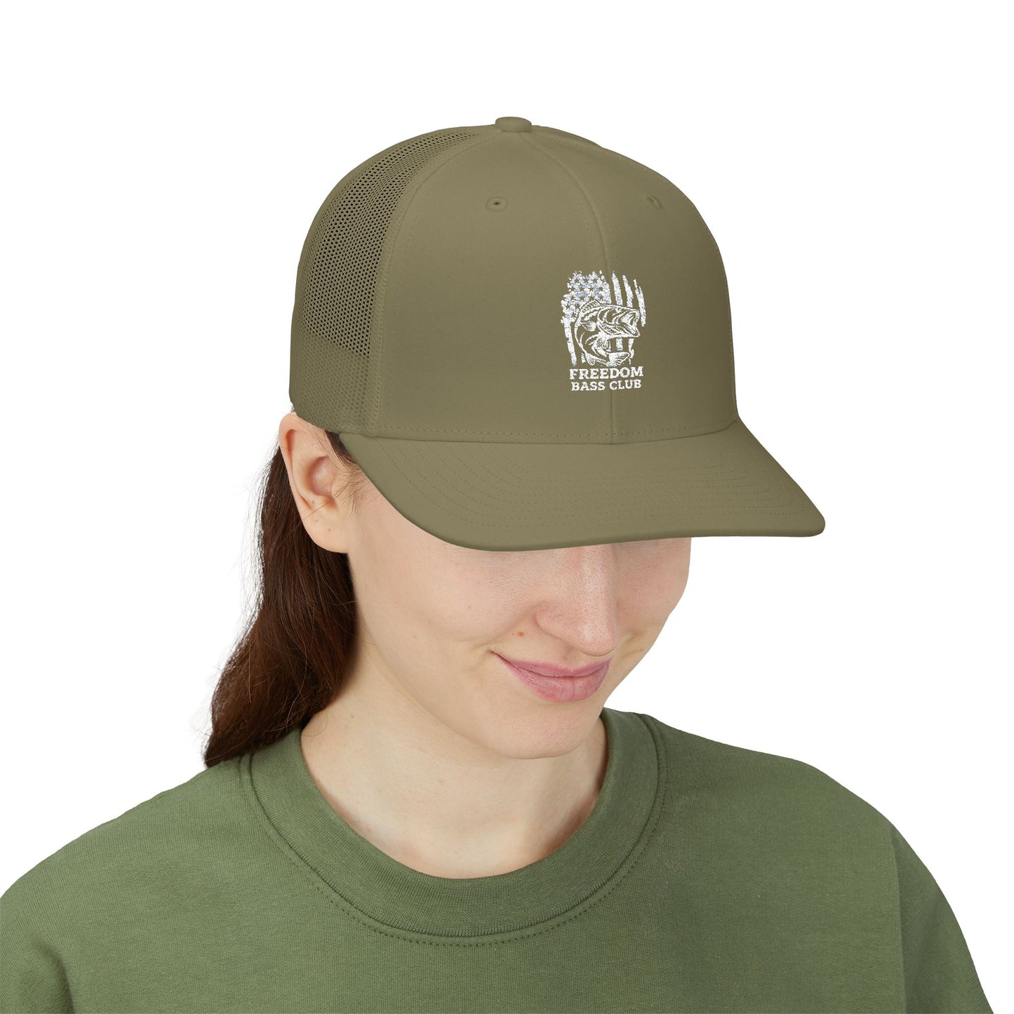 Freedom Bass Club Embroidered Trucker Cap