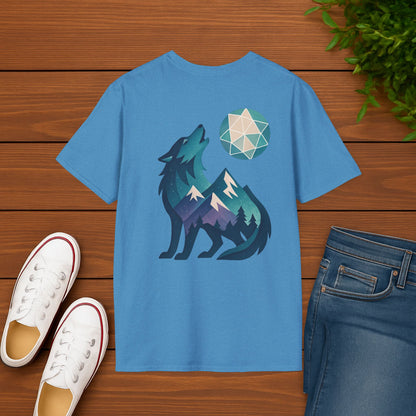 Geometric Wolf Tee