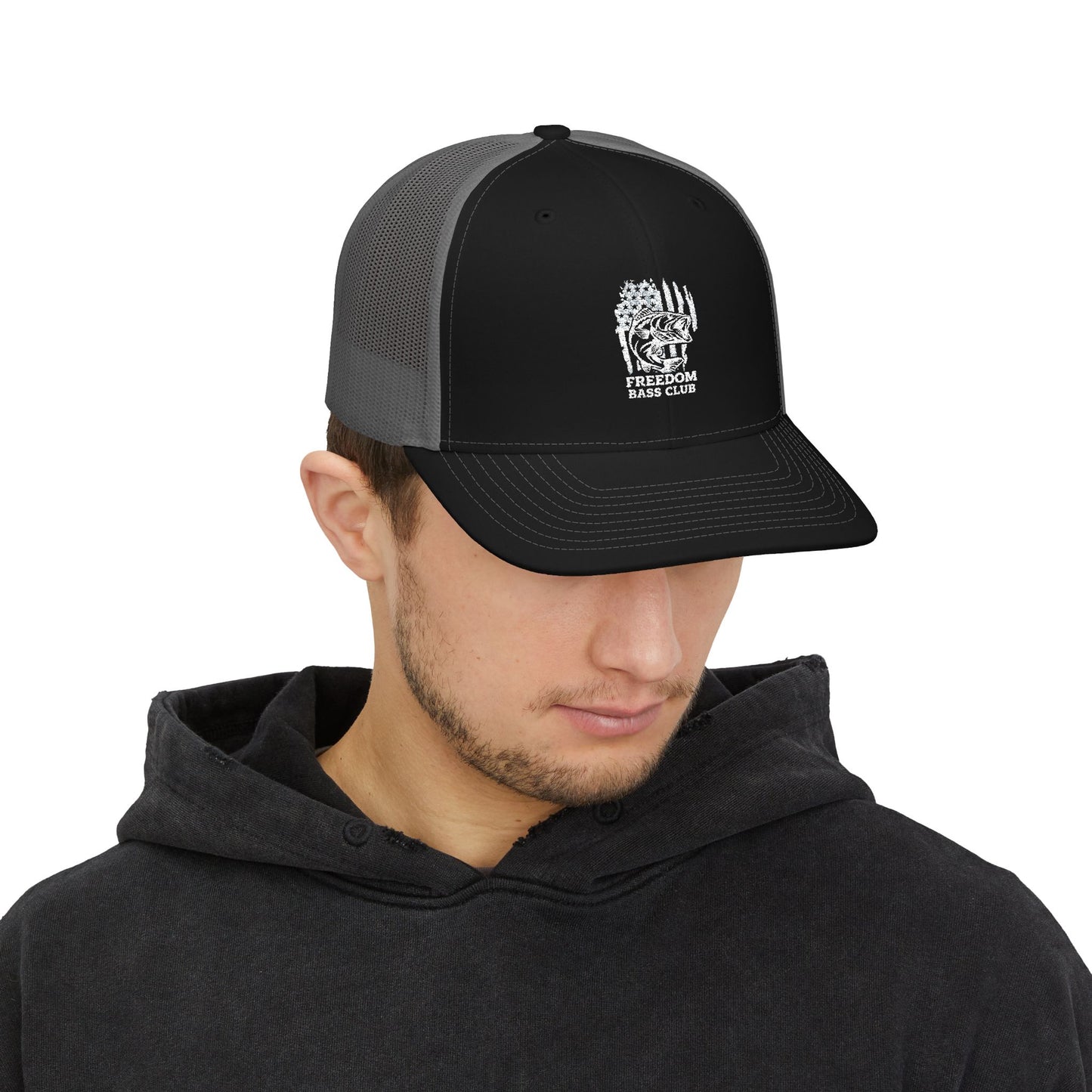 Freedom Bass Club Embroidered Trucker Cap