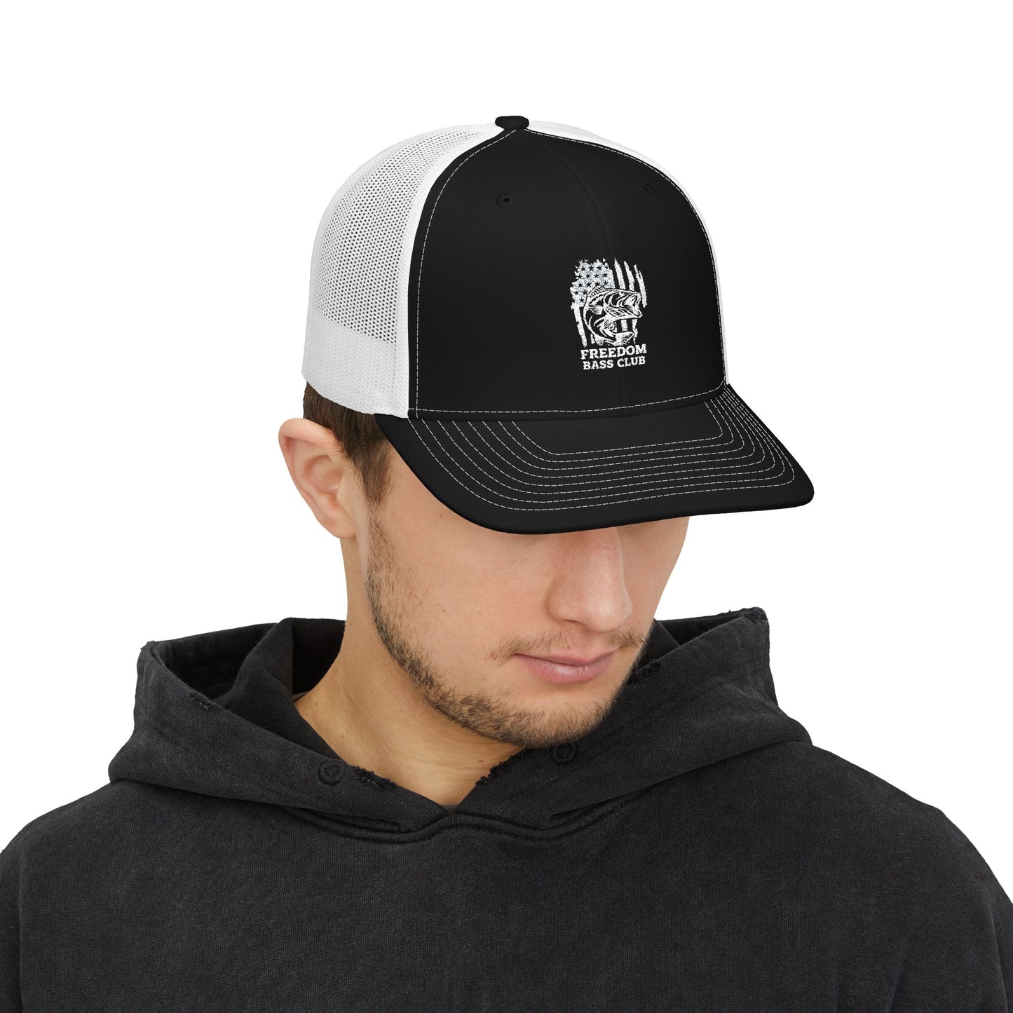 Freedom Bass Club Embroidered Trucker Cap