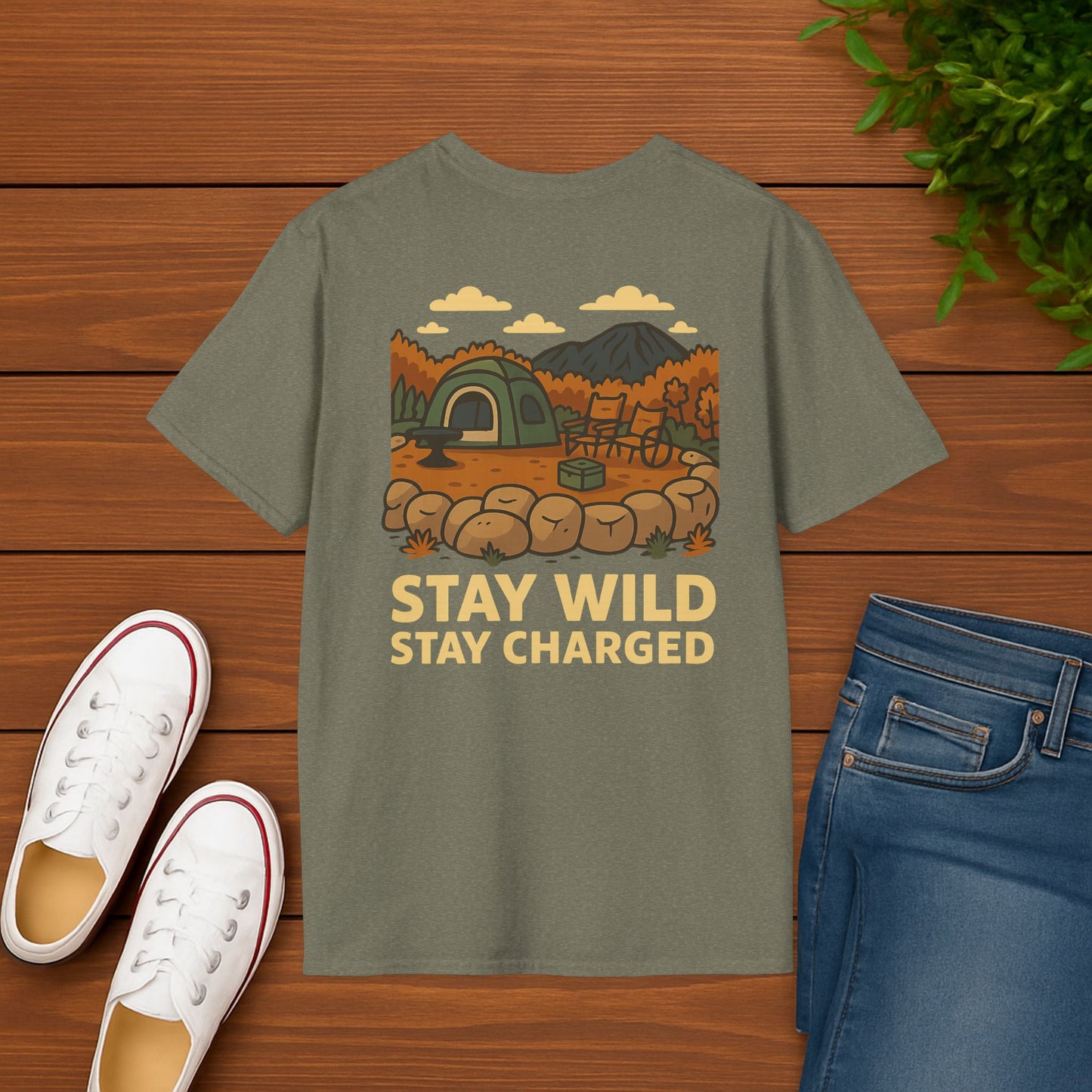 Stay Wild Stay Charged Tee