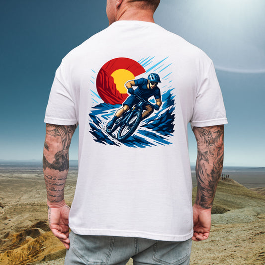 Biking Colorado Mountain Tee