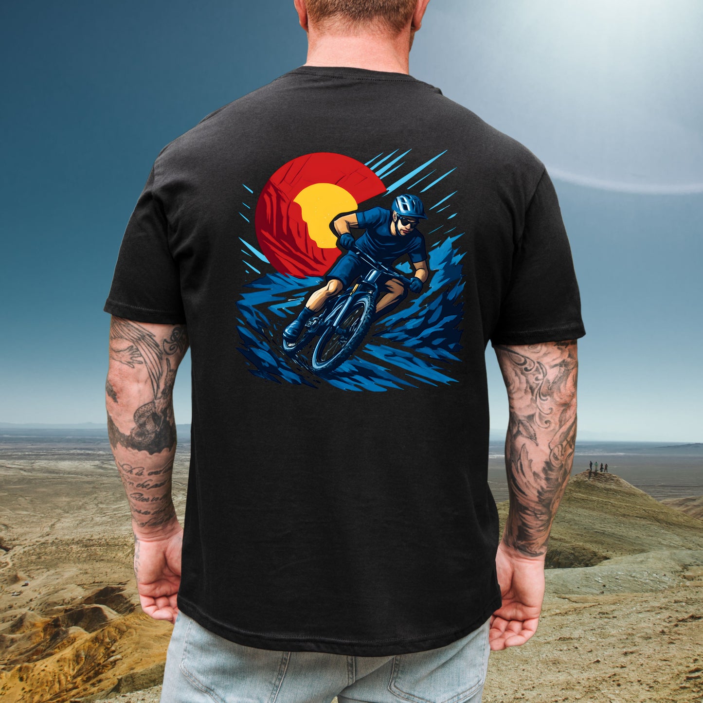 Biking Colorado Mountain Tee