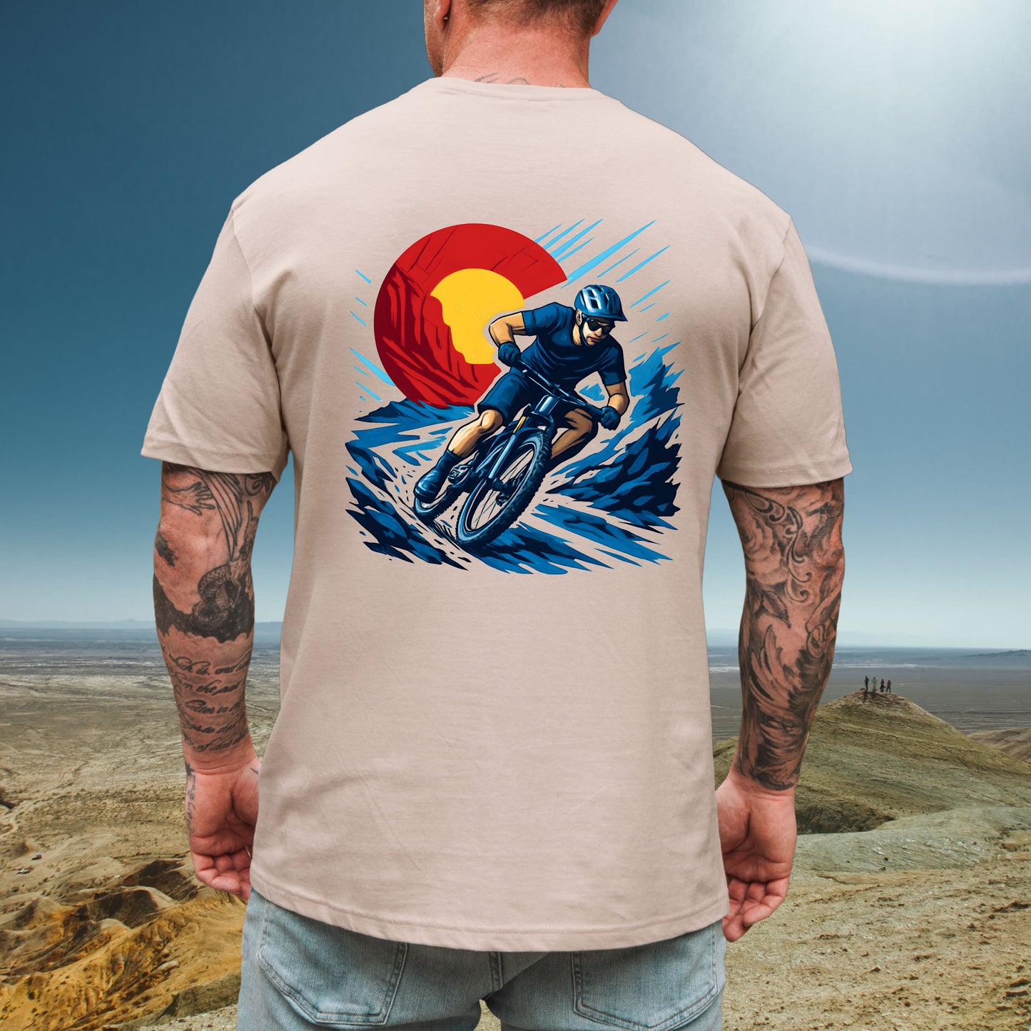 Biking Colorado Mountain Tee