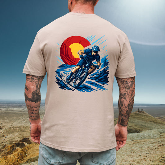 Biking Colorado Mountain Tee