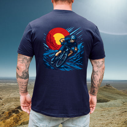 Biking Colorado Mountain Tee