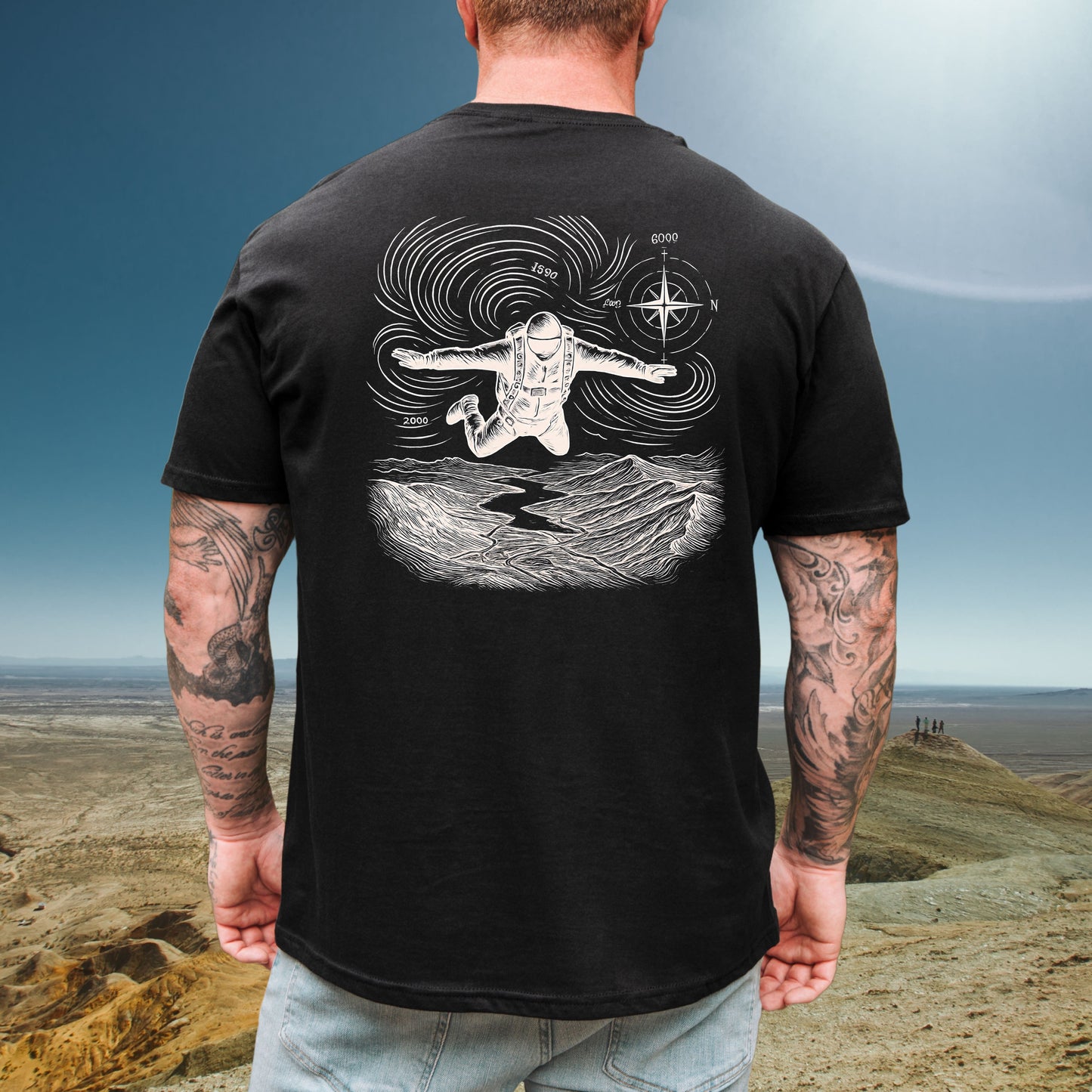Skydiving Compass Tee