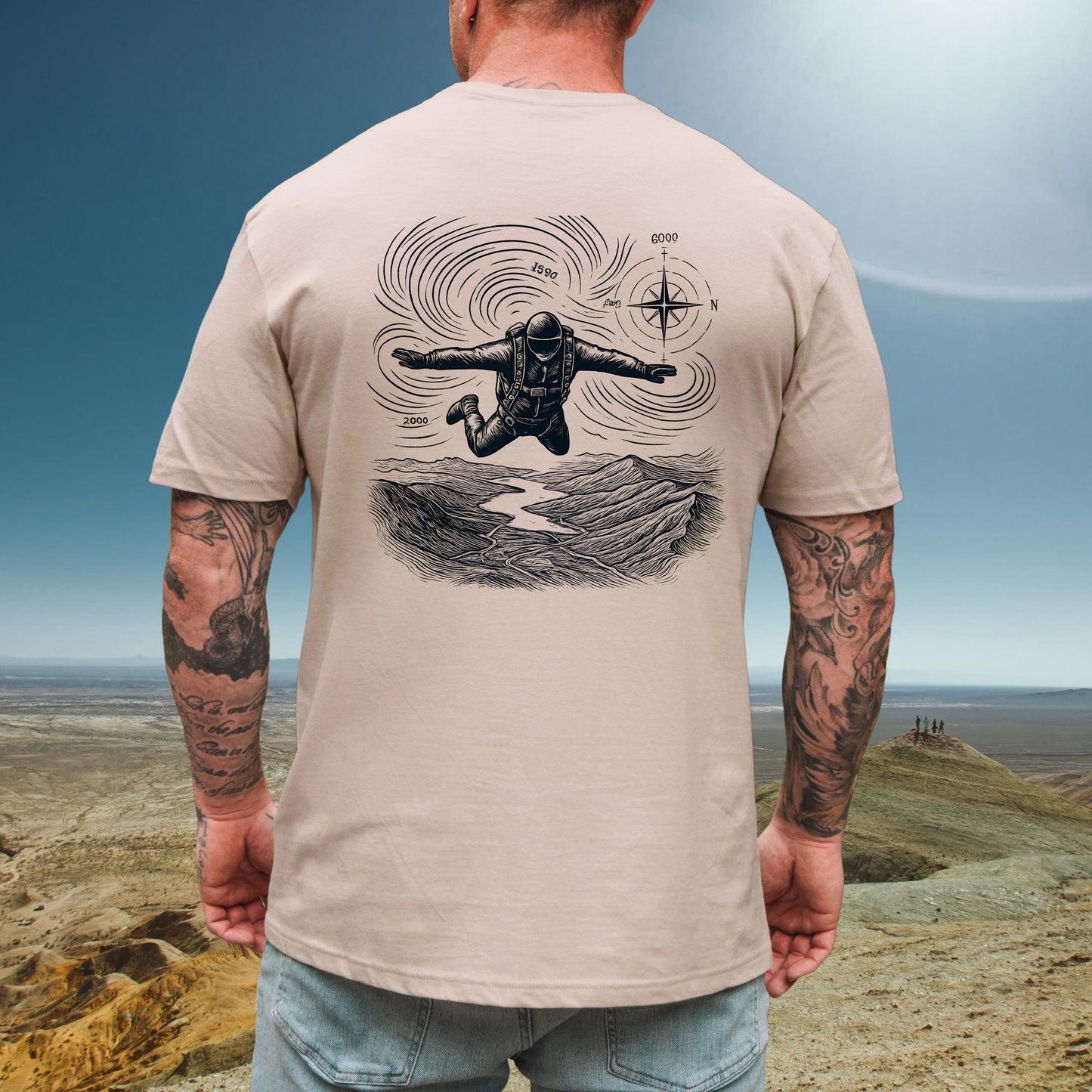 Skydiving Compass Tee