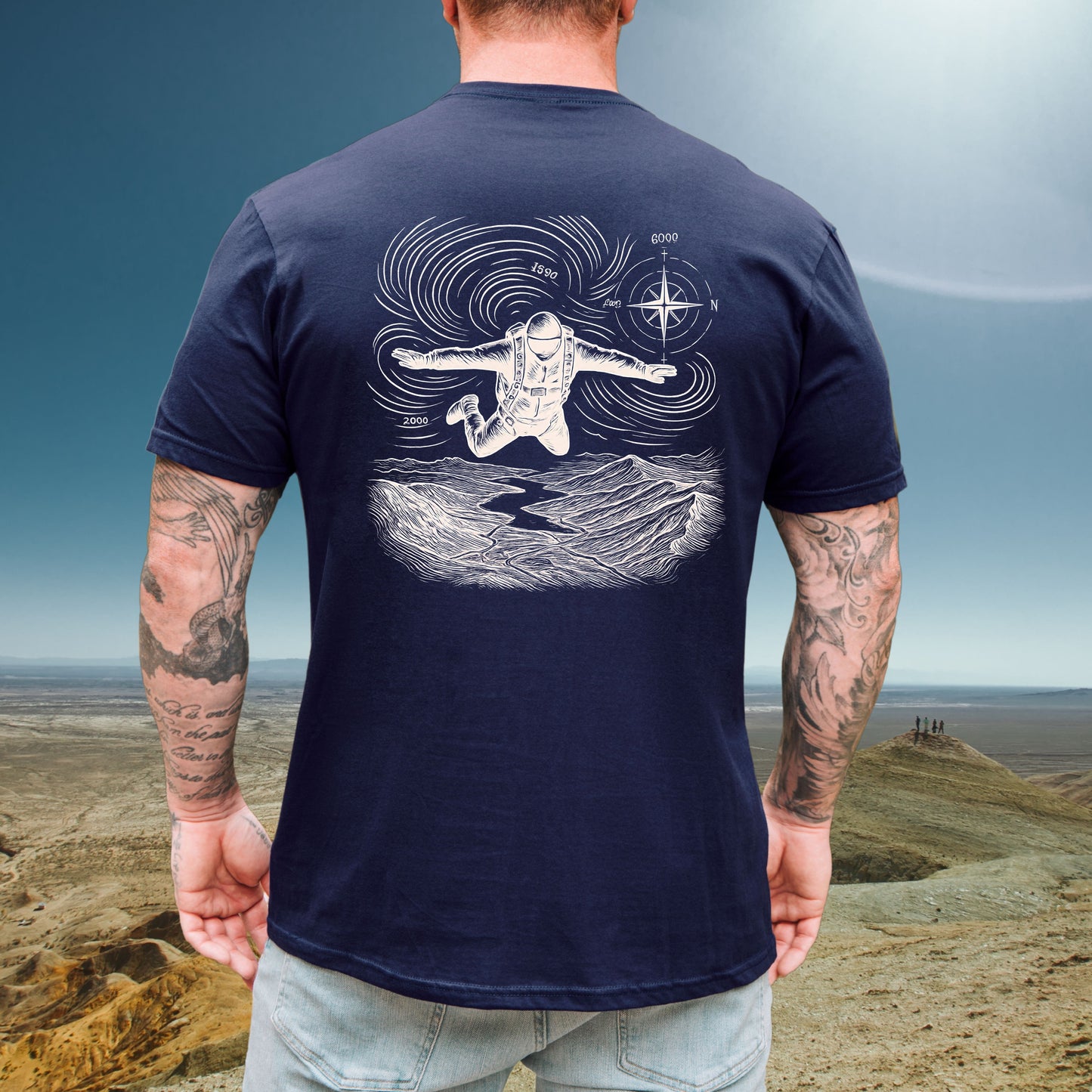 Skydiving Compass Tee
