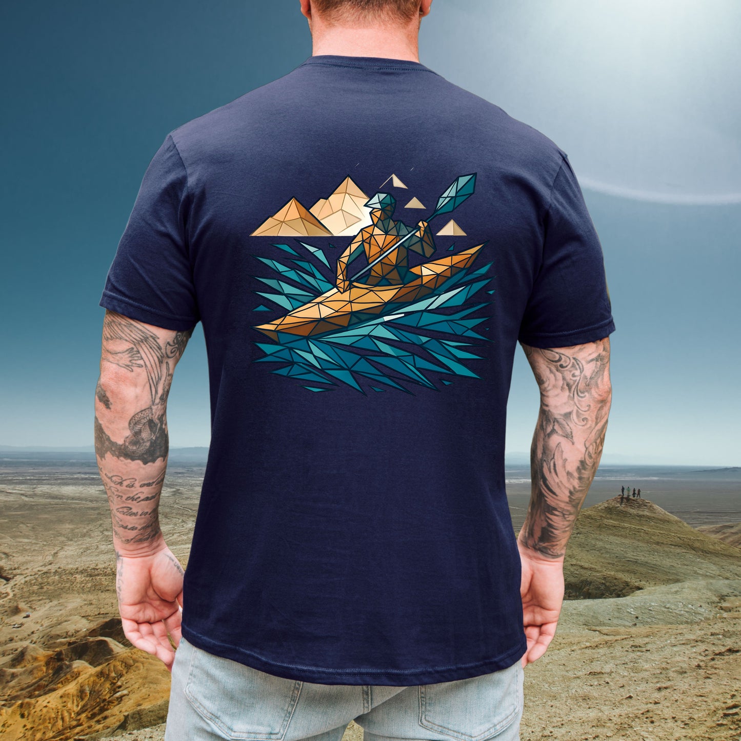 Geometric Kayaker Tee