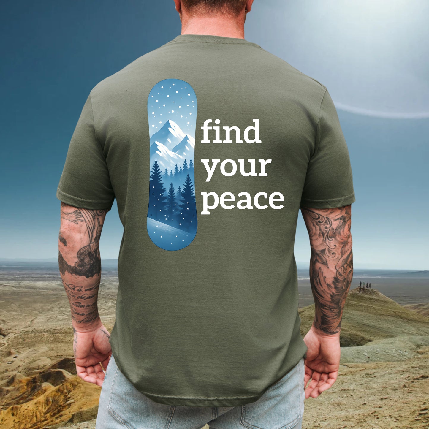 Mountain Snowboard Tee