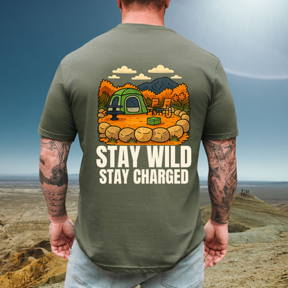 Stay Wild Stay Charged Tee